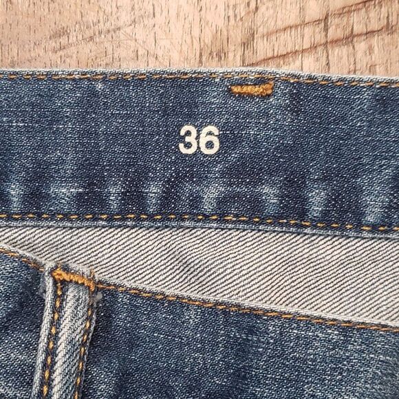 Gap 1969 Men Blue Jean Shorts Size 36 - Picture 7 of 8